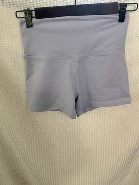 Victoria's Secret High-Waist Periwinkle Athletic Shortie Shorts, Size S